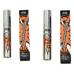POP BEAUTY Permanent Pout Matte Lip Paint Bundle of 2